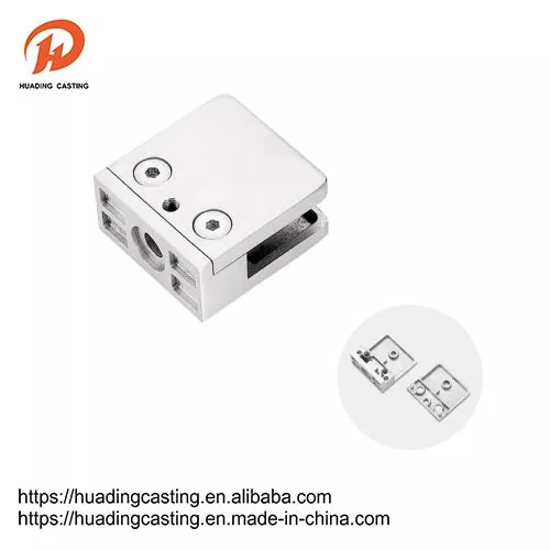 Square ze stali nierdzewnej zacisk szklany dla szkła 8-13,52 mm